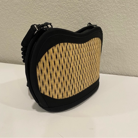 Baskets of Cambodia Wicker Basket Convertible Shoulder Handbag -NWOT - Picture 6 of 6